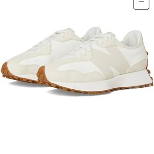 New Balance Cream Retro-Inspired Sneakers